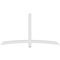 Ekena Millwork Bellingham Architectural Grade PVC Gable Bracket, 84"W x 45 1/2"H x 4"D x 4"F, 13/12 Pitch GBP084X46X0404BEL00 - alternate 5